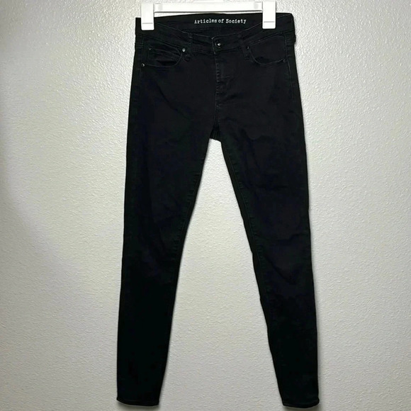 Articles of Society Black Denim Skinny Jeans - Picture 1 of 6
